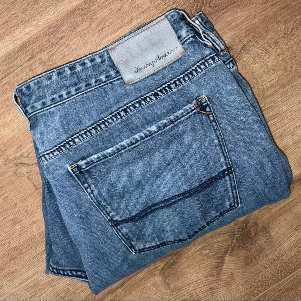 Tommy Bahama Authentic Mens Jeans 40x32 Light Wash
